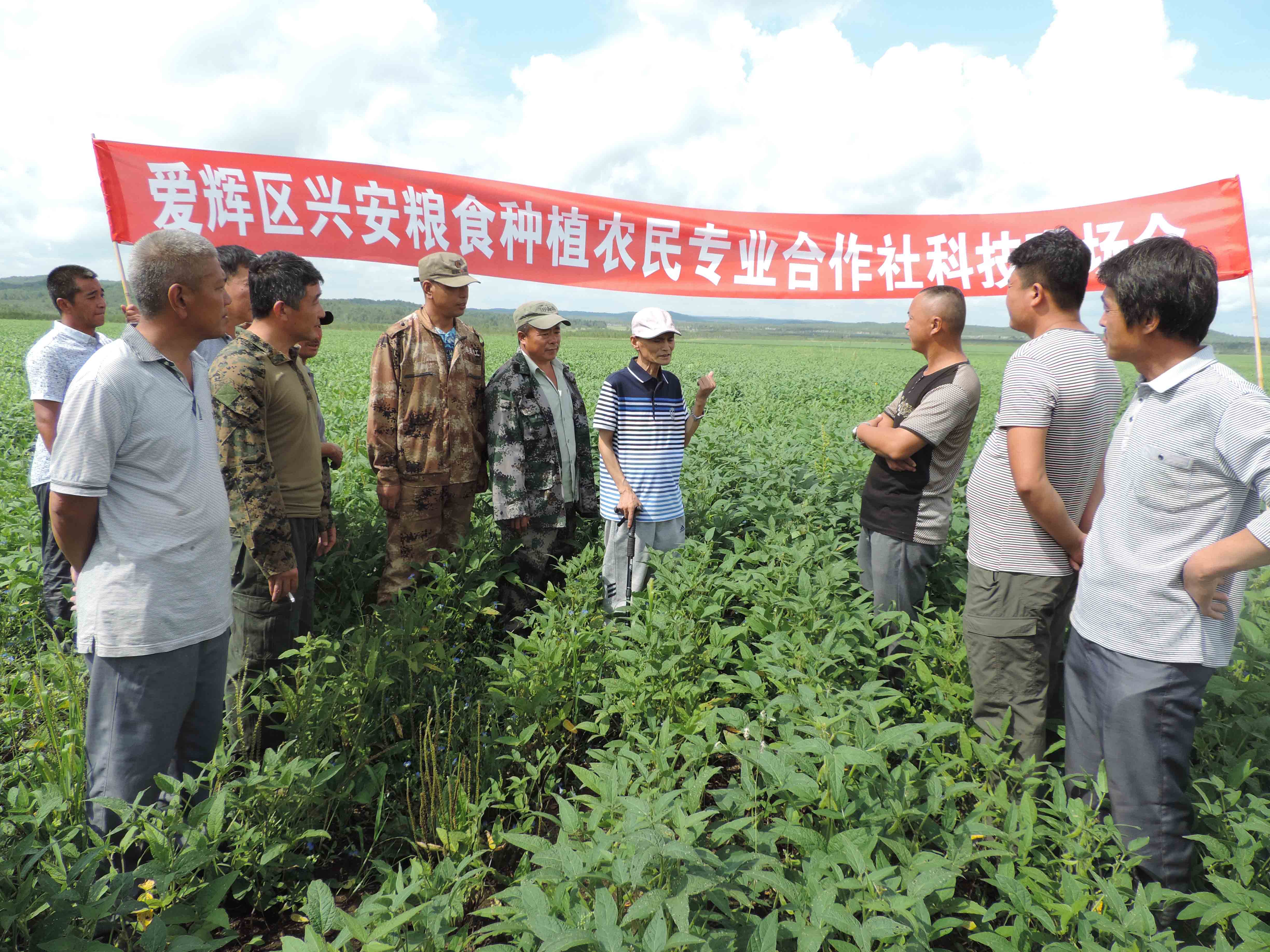 爱辉区社区教育学院依托扶持的新型农民经营主体举行田间课堂活动